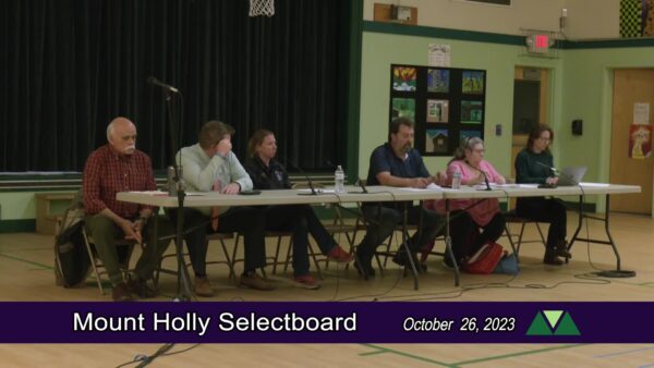 Mt. Holly Selectboard Special Mtg.- Emergency Svcs. 10/26