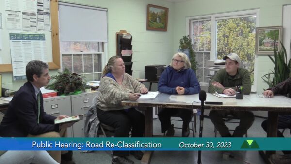 Andover Selectboard- Road Reclassification 10/30