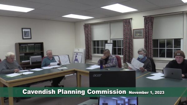 Cavendish Planning Commission 11/1