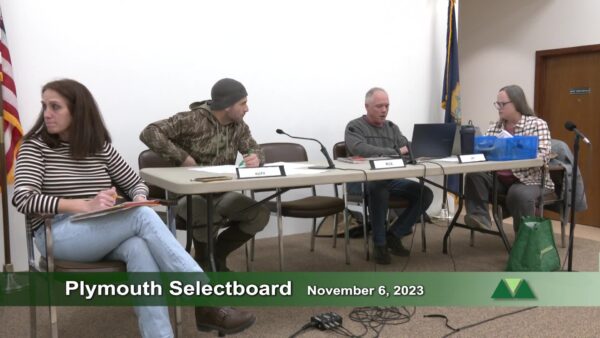 Plymouth Selectboard 11/6