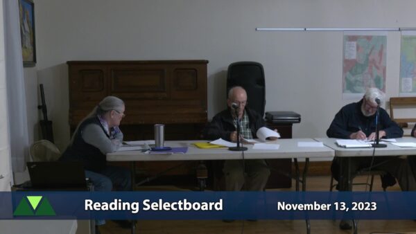Reading Selectboard 11/13