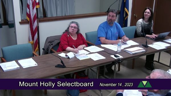 Mount Holly Selectboard 11/14