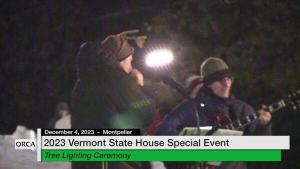 Vermont State House- Tree Lighting Ceremony