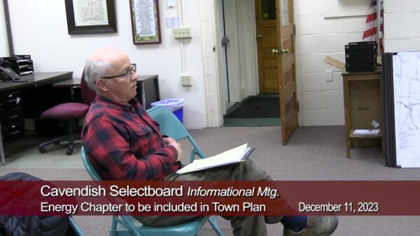 Cavendish Selectboard- Info Mtg. Town Plan 12/11