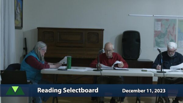 Reading Selectboard 12/11