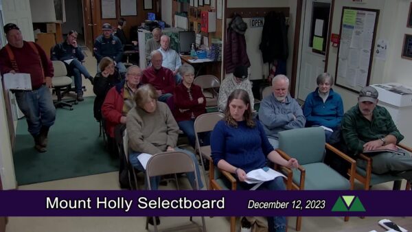 Mount Holly Selectboard 12/12