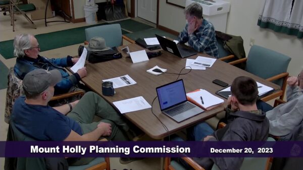 Mount Holly Planning Commission 12/20