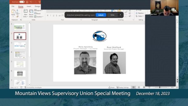 Mountain Views Supervisory Union & School District 12/18