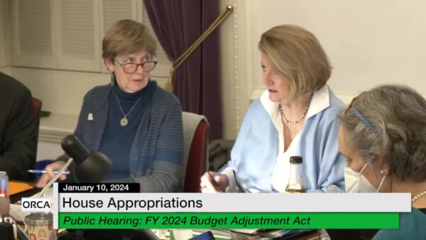 VT State House Special Event- FY24 Budget Adjustment 1/10