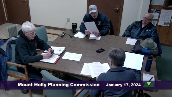 Mount Holly Planning Commission 1/17
