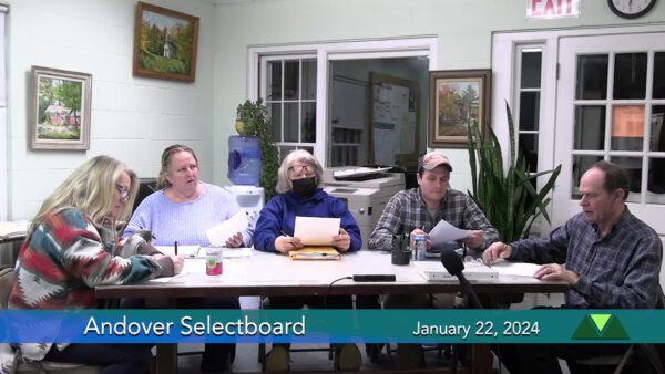 Andover Selectboard 1/22