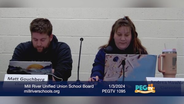 Mill River Unified Union School District Board of Directors 1/3