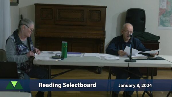 Reading Selectboard 1/8