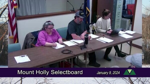 Mount Holly Selectboard 1/9