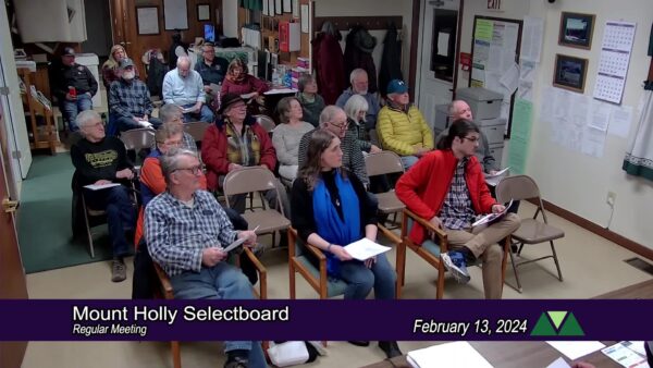 Mount Holly Selectboard 2/13