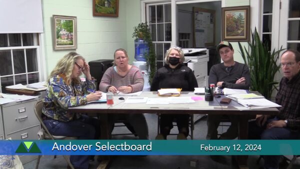 Andover Selectboard 2/12