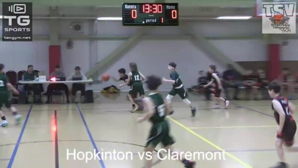 Boys Youth Basketball Hopkinton vs. Claremont