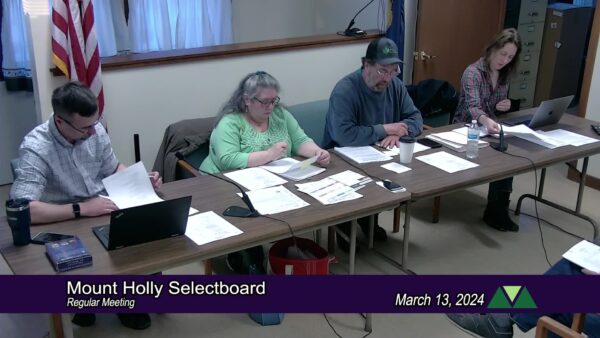 Mount Holly Selectboard 3/13