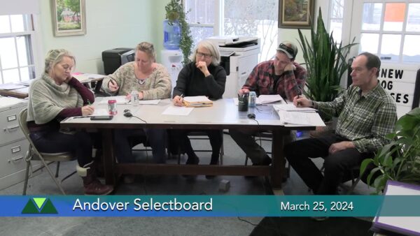 Andover Selectboard 3/25
