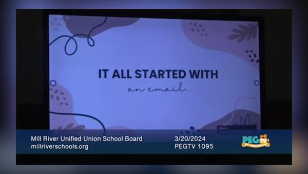 Mill River Unified Union School Dist. Board of Directors 3/20