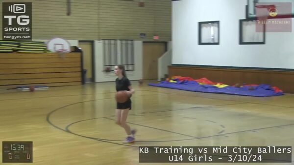 Girls Youth Basketball Mid City Ballers vs. KB Training