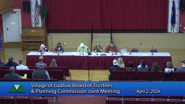 Village of Ludlow Board of Trustees 4/2