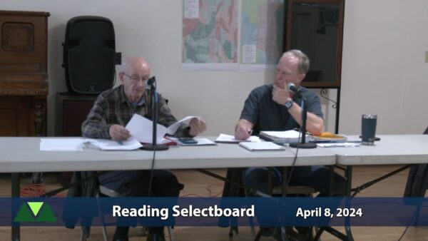 Reading Selectboard 4/8