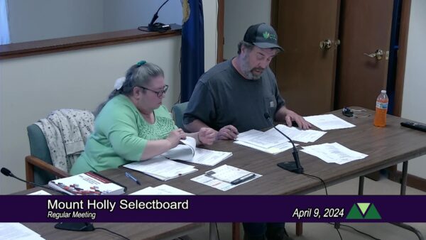 Mount Holly Selectboard 4/9