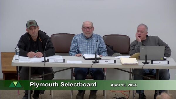 Plymouth Selectboard 4/15