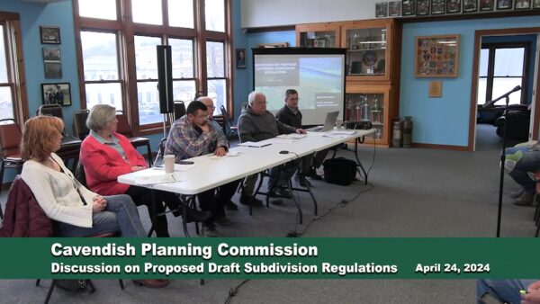 Cavendish Planning Cmsn.- Public Info. on Subdivision Regs.
