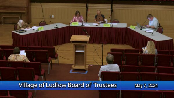 Village of Ludlow Board of Trustees 5/7