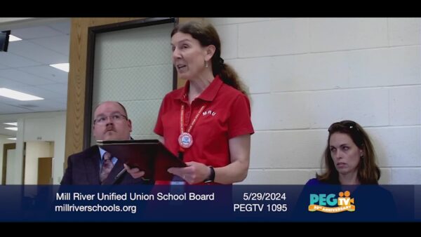 Mill River Unified Union School Dist. Board of Directors 5/29
