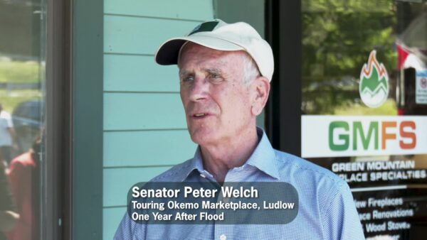 Sen. Welch & Rep. Balint Visit Ludlow 1 Yr. After Flood