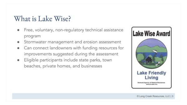 Lake Wise- Creating a Healthy Waterfront Part 3