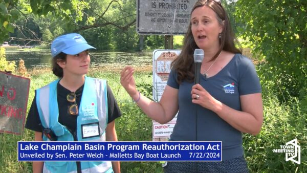 Sen. Welch- New Bill to Support Lake Champlain