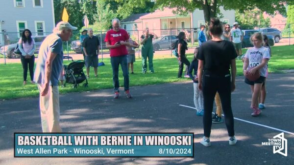 Senator Bernie Sanders- Basketball in Winooski