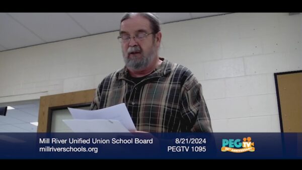 Mill River Unified Union School Board 8/21
