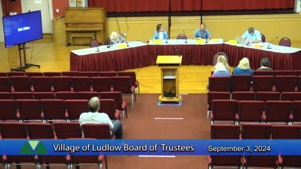 Village of Ludlow Board of Trustees 9/3