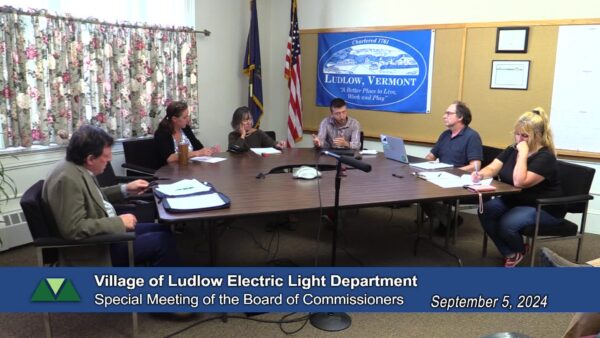 Village of Ludlow Electric Commission Special Mtg. 9/5