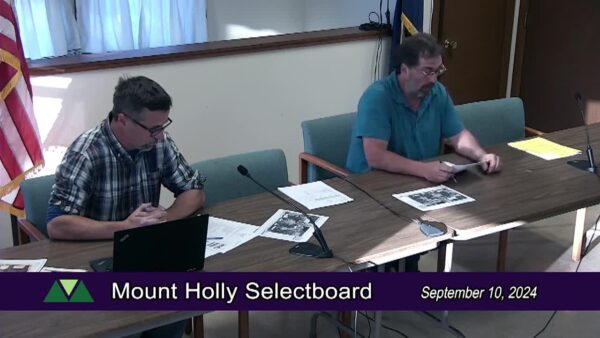 Mount Holly Selectboard 9/10