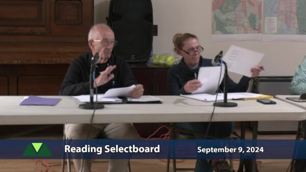Reading Selectboard 9/9
