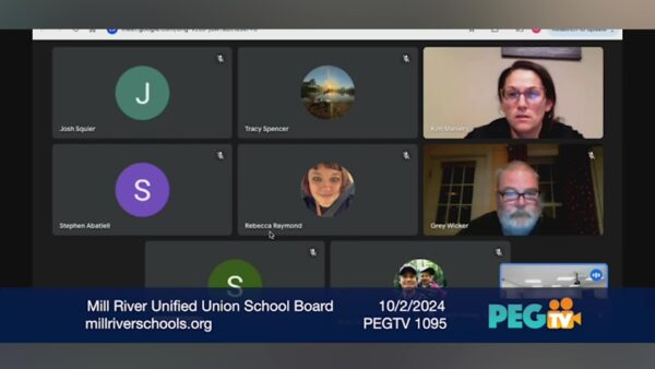 Mill River Unified Union School Board 10/2
