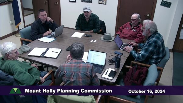 Mount Holly Planning Commission 10/16