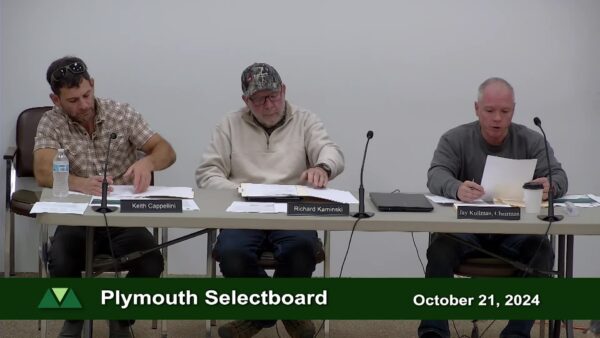 Plymouth Selectboard 10/21