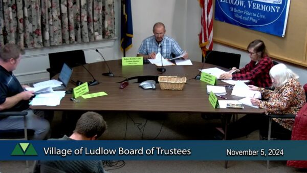 Ludlow Village Board of Trustees 11/5