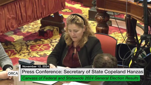 Sec. of State Press Conference- General Election Results
