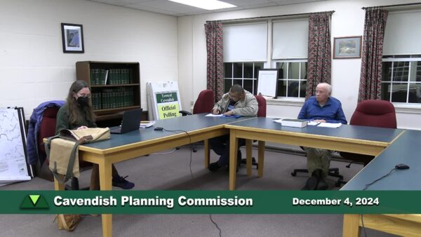 Cavendish Planning Commission 12/4