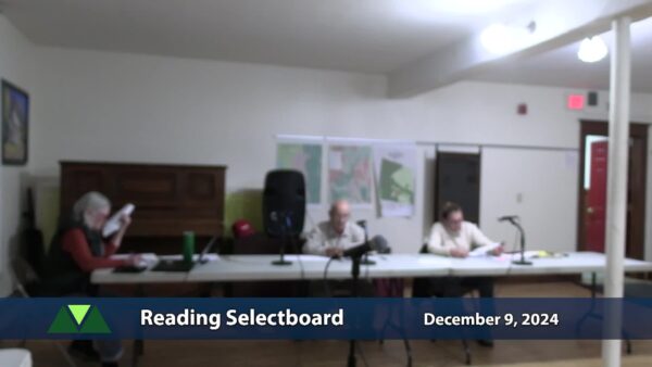 Reading Selectboard 12/9
