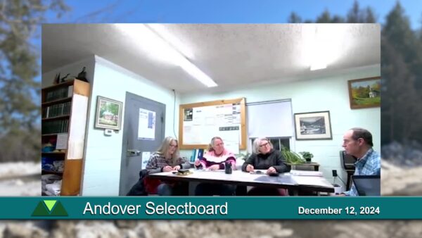 Andover Selectboard 12/12