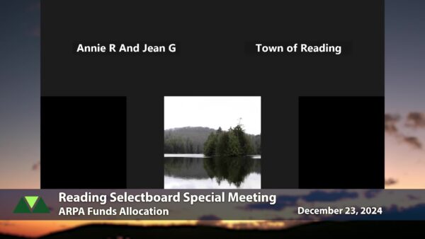 Reading Selectboard- ARPA Funds